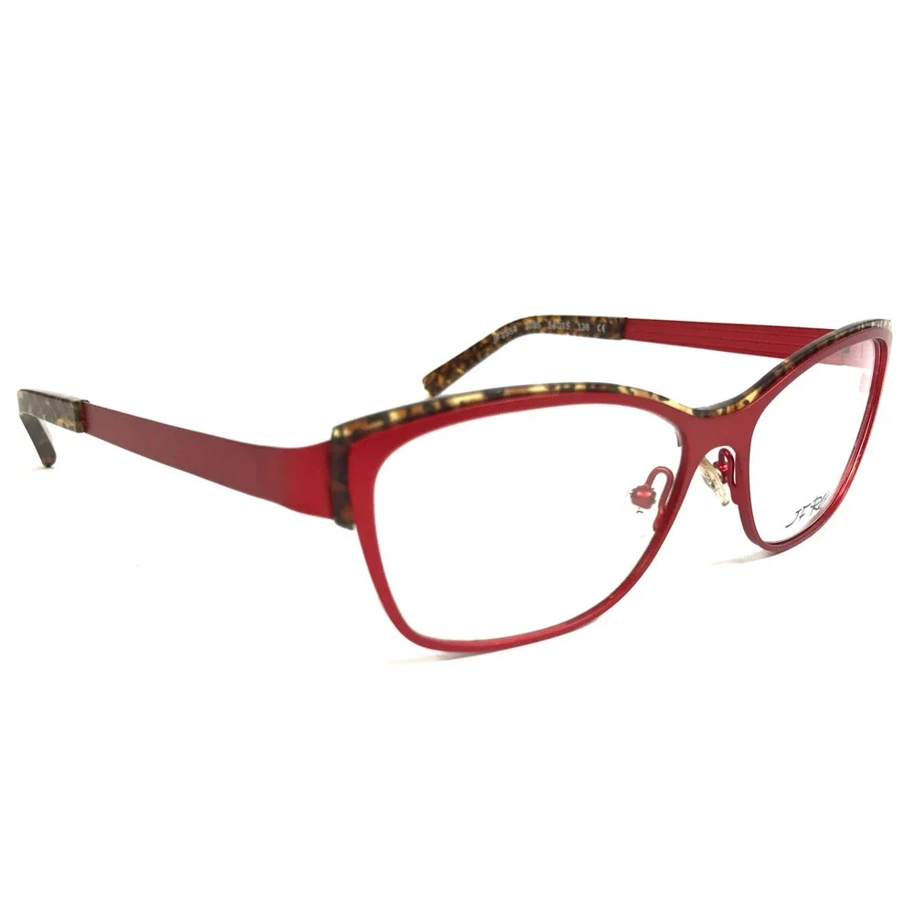 J.F. Rey Eyeglasses Frames JF2554 3095 Matte Red Brown Tortoise 54-15-136